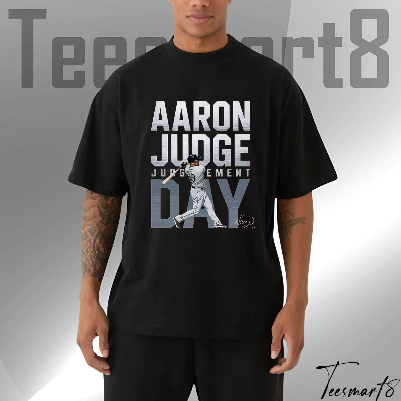 Aaron Judge Graphic Print Shirt – Ny Pinstripe Pride Tee